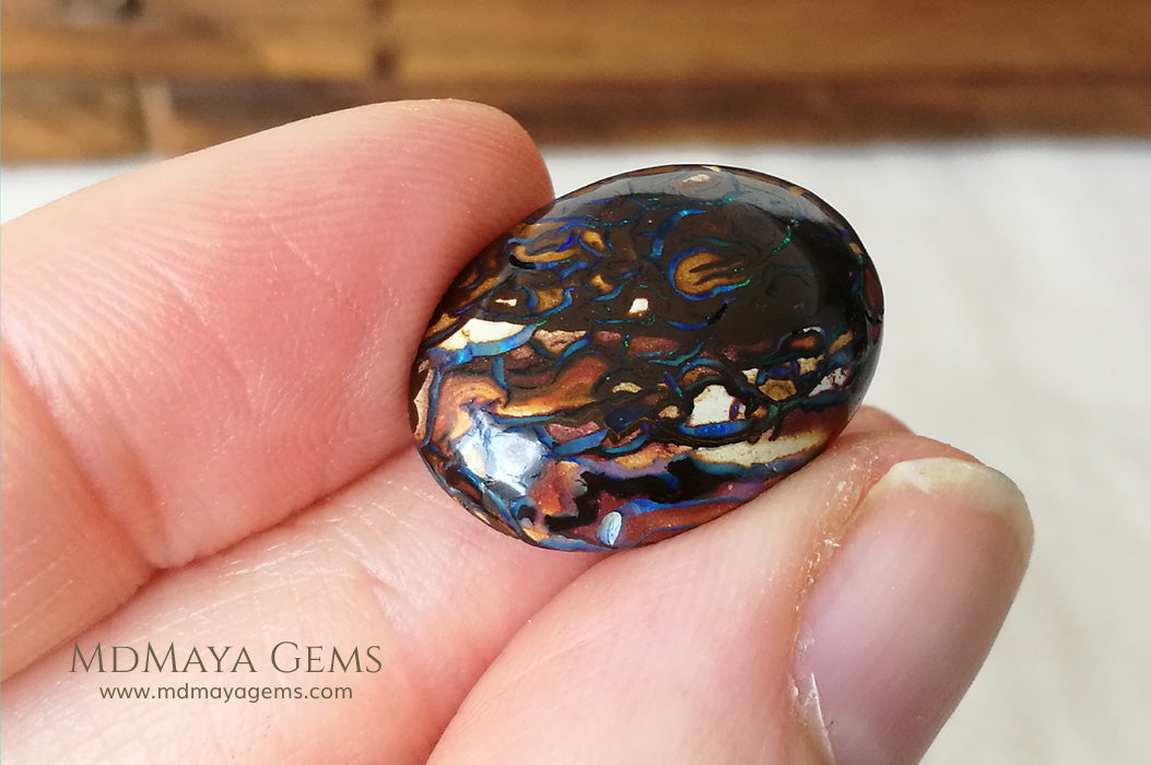 Top Koroit Boulder Opal 15.23 ct, double sided