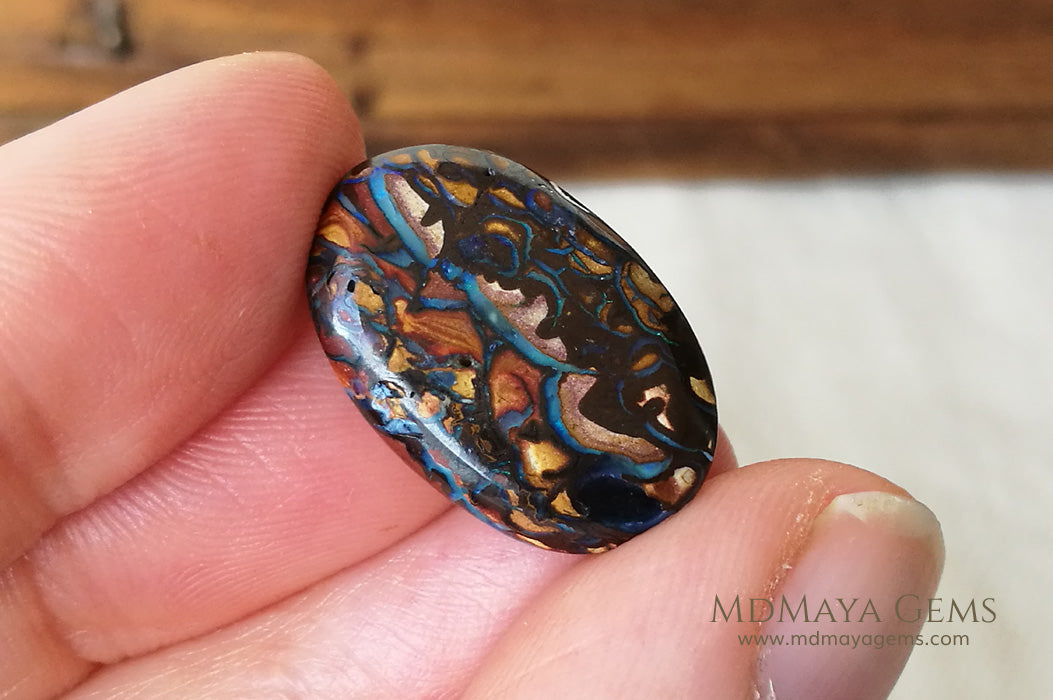 Top Koroit Boulder Opal 15.23 ct, double sided