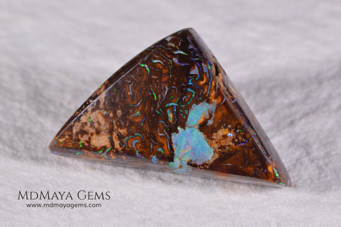 Australian Boulder Opal Pair 20.98 ct total.
