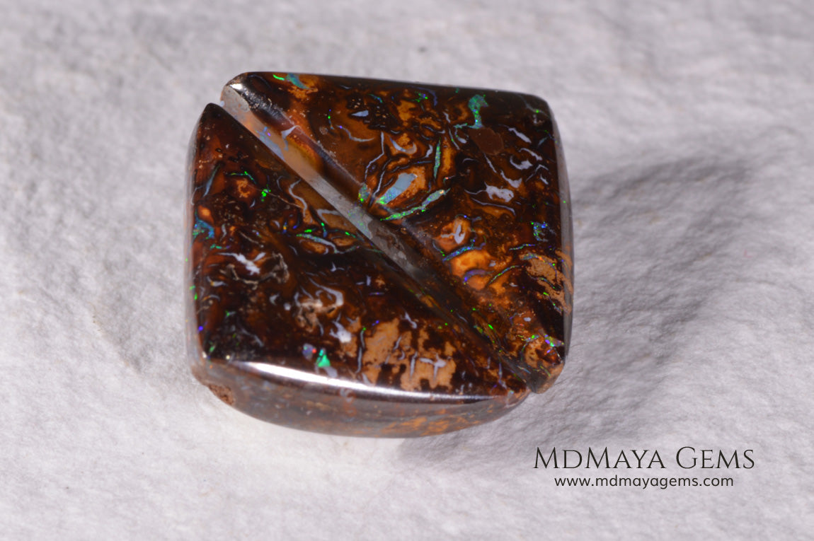 Australian Boulder Opal Pair 20.98 ct total.
