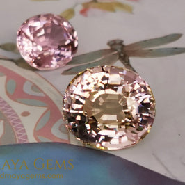 Lovely pink tourmaline 3.89 ct and peach tourmaline 10.15 ct