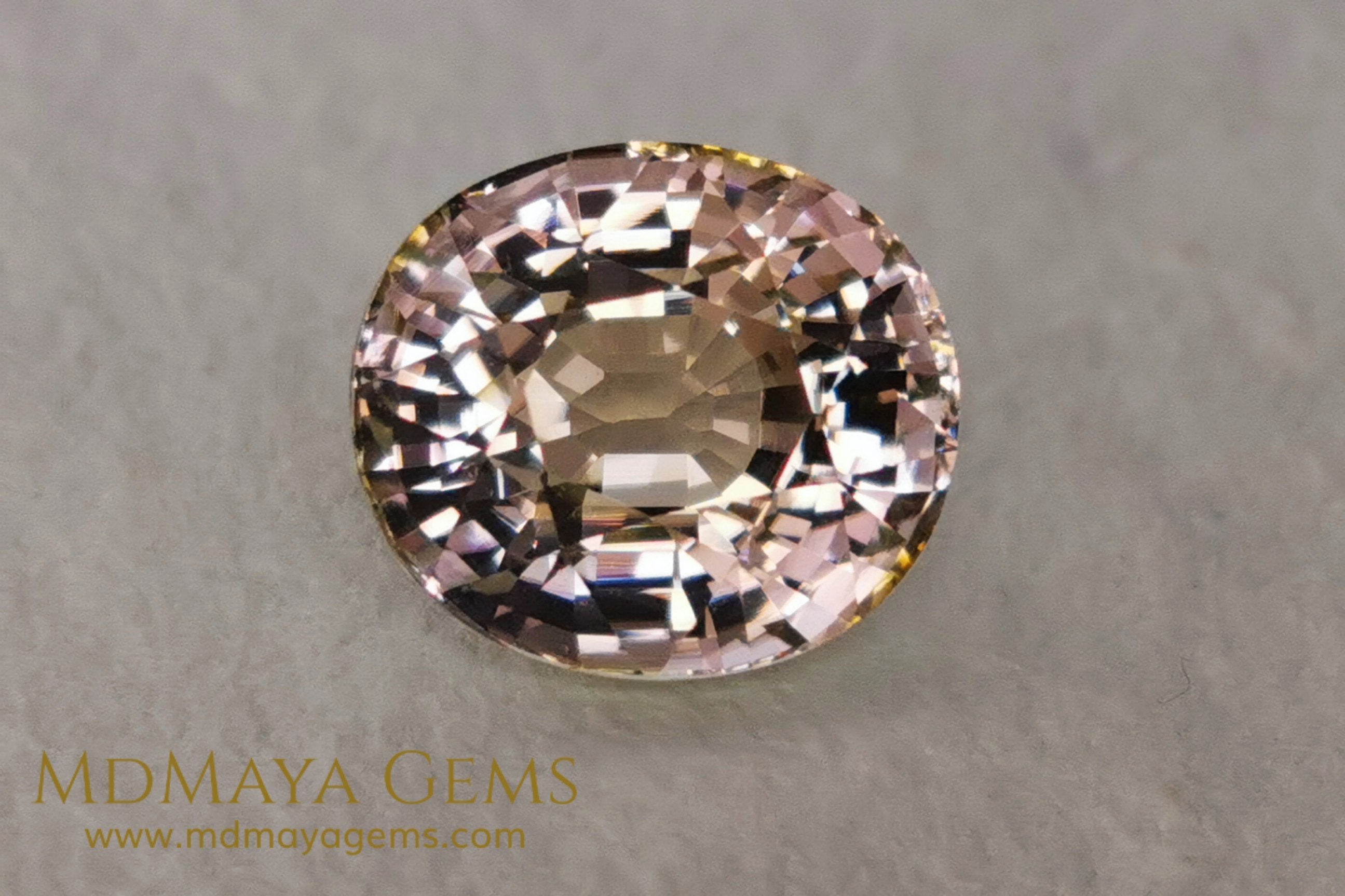 Large peach and pink tourmaline 10 15 ct