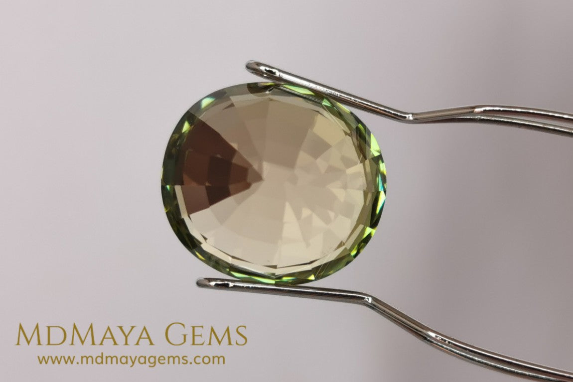 Bicolor Tourmaline 10.15 ct – Peach Center with Bright Pink Edges (Oval Cut)