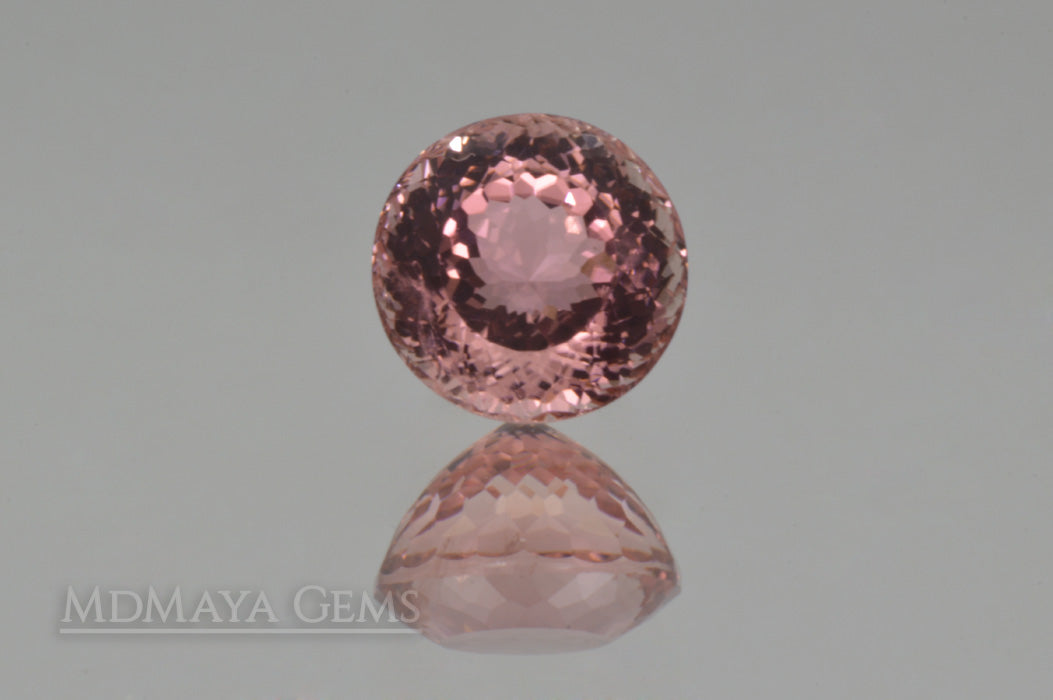 Bicolor Orange Pink Tourmaline from Mozambique, Portuguese Cut. 2.14 ct 