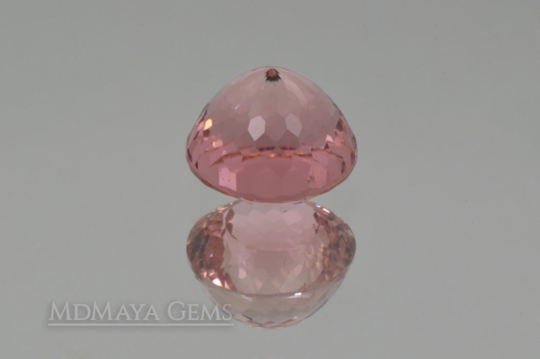 Bicolor Orange Pink Tourmaline from Mozambique, Portuguese Cut. 2.14 ct 