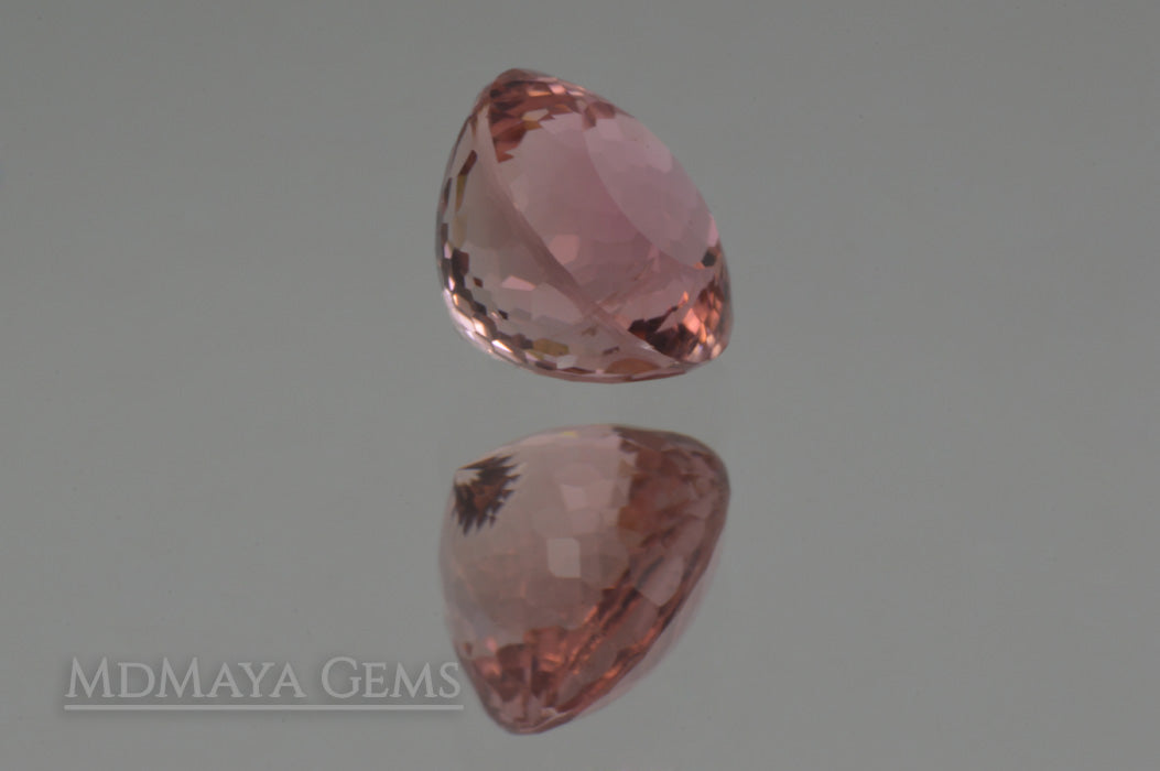Bicolor Orange Pink Tourmaline from Mozambique, Portuguese Cut. 2.14 ct 