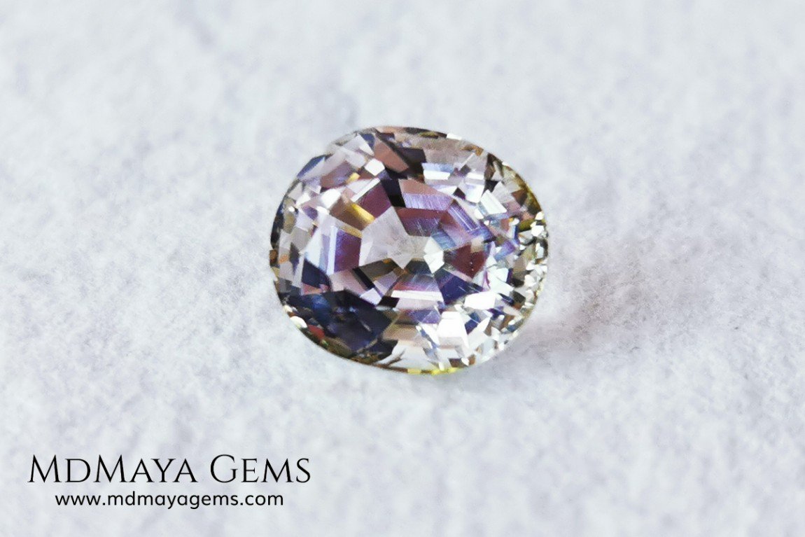 rare bicolour tourmaline 4.71 ct 