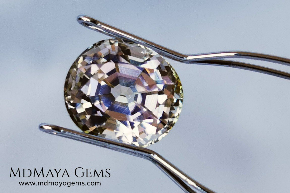 rare bicolour tourmaline 4.71 ct 