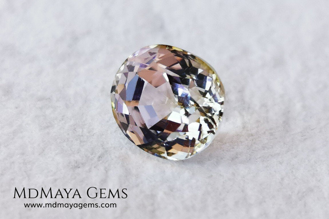 rare bicolour tourmaline 4.71 ct 