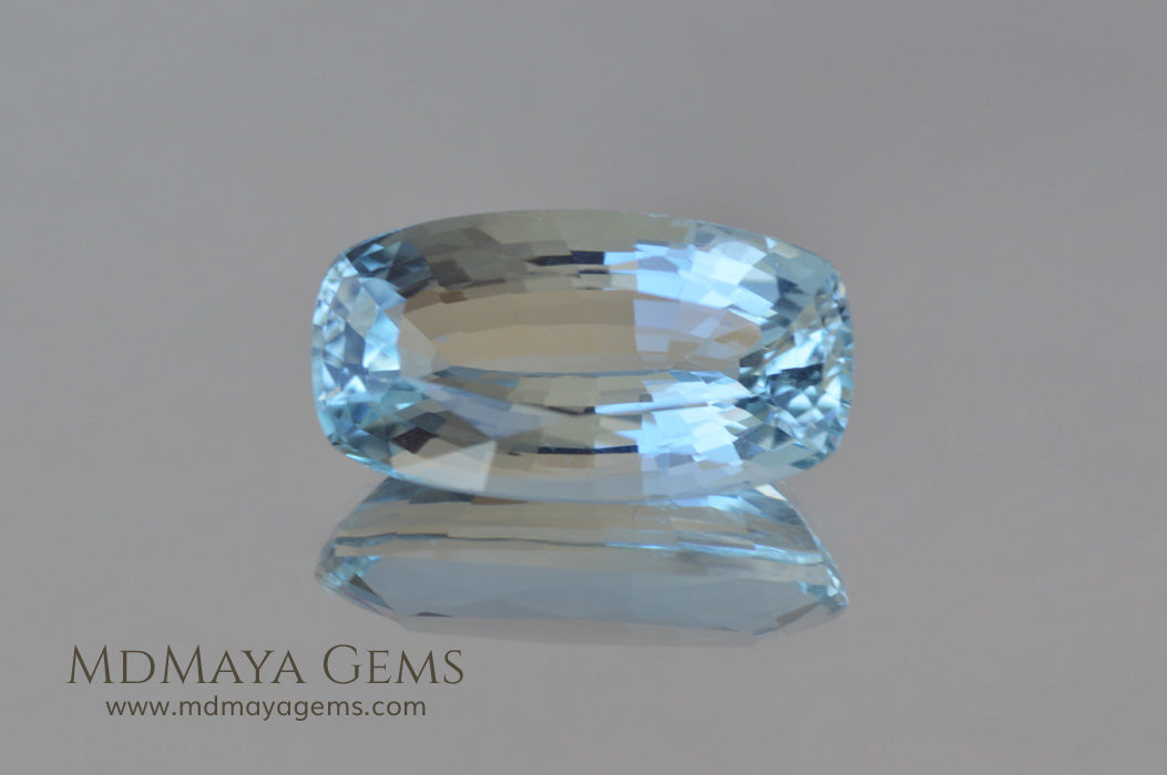 Greenish Blue Aquamarine Cushion cut 2.03 ct