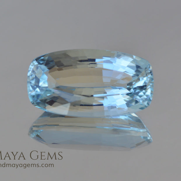 Greenish Blue Aquamarine Cushion cut 2.03 ct