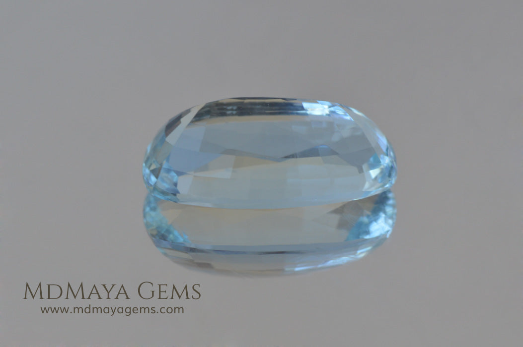 Greenish Blue Aquamarine Cushion cut 2.03 ct
