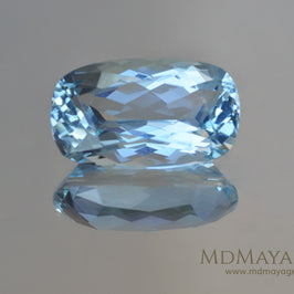 Pretty blue Aquamarine Cushion cut 3.18 ct