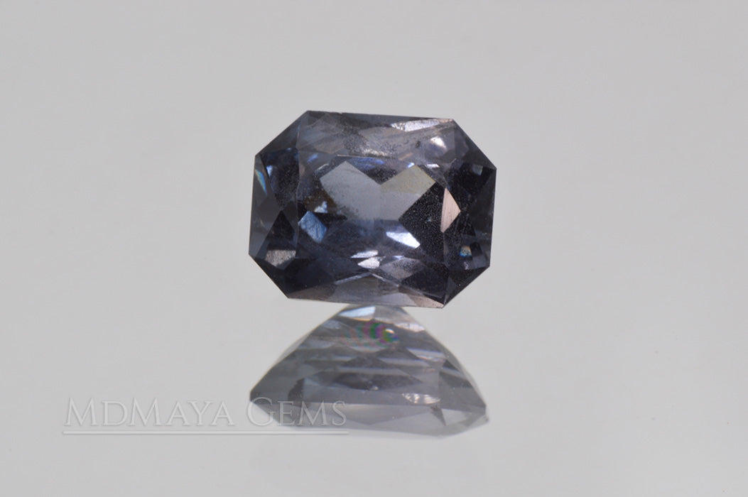 Pretty Bluish Gray Spinel Unheated, Octagon Cut, 1.78 ct. Perfect for Engagement Ring