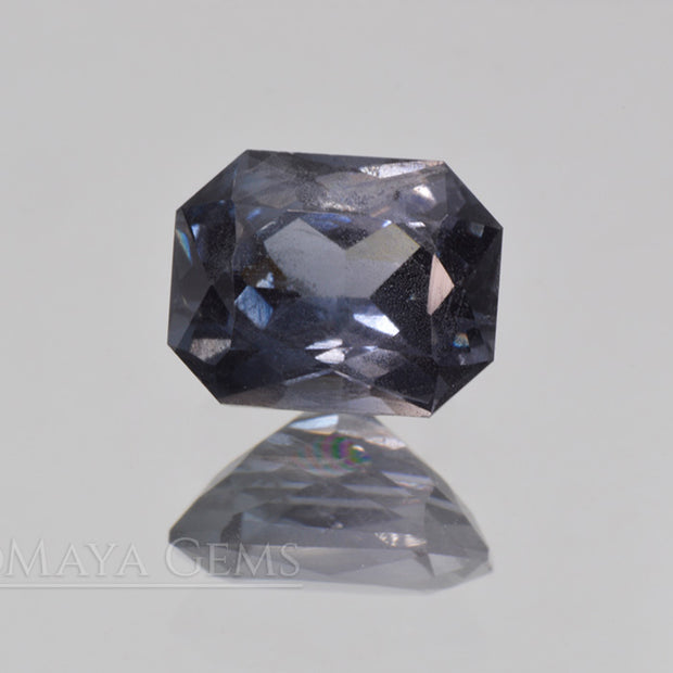 Pretty Bluish Gray Spinel Unheated, Octagon Cut, 1.78 ct. Perfect for Engagement Ring