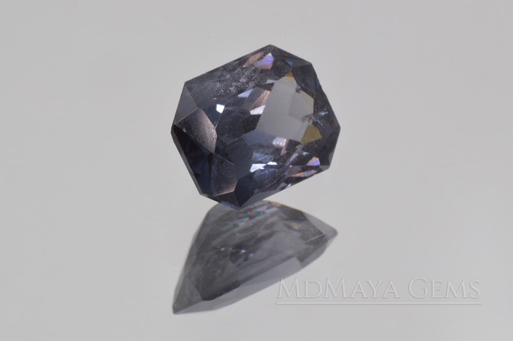 Pretty Bluish Gray Spinel Unheated, Octagon Cut, 1.78 ct. Perfect for Engagement Ring