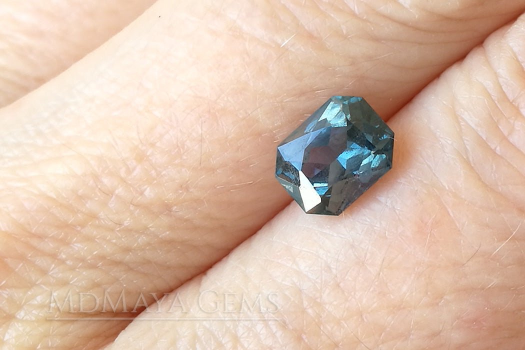 Pretty Bluish Gray Spinel Unheated, Octagon Cut, 1.78 ct. Perfect for Engagement Ring