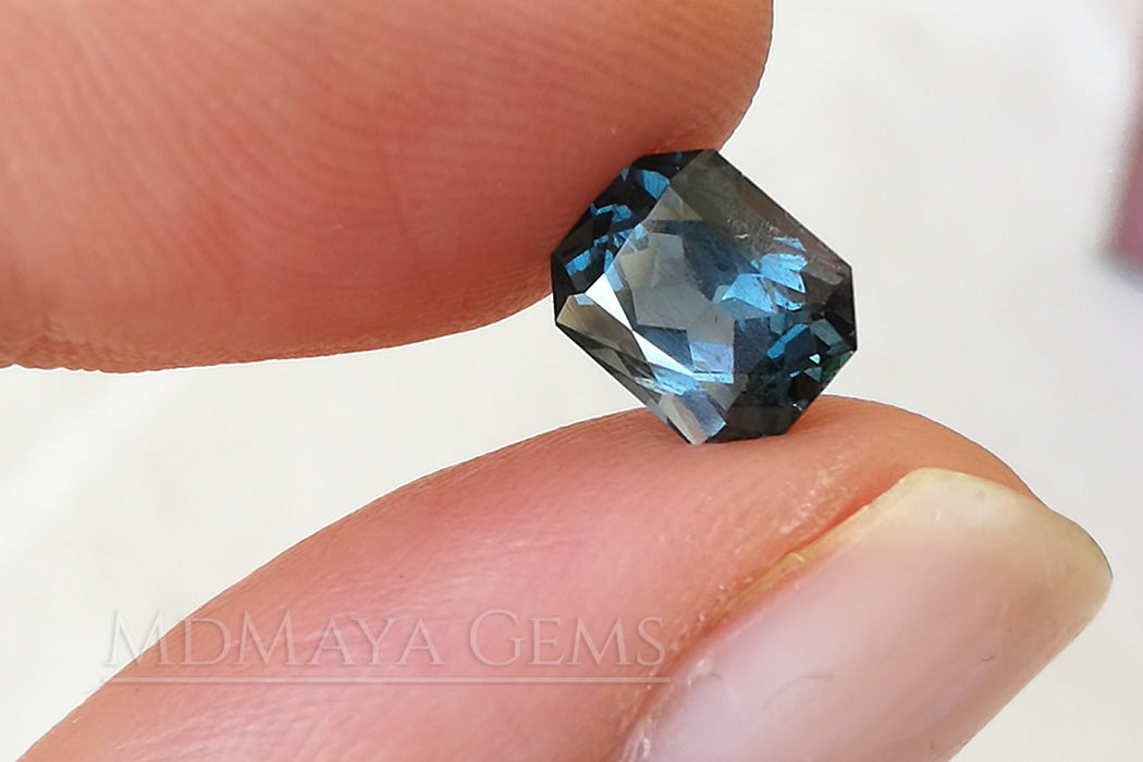 Pretty Bluish Gray Spinel Unheated, Octagon Cut, 1.78 ct. Perfect for Engagement Ring
