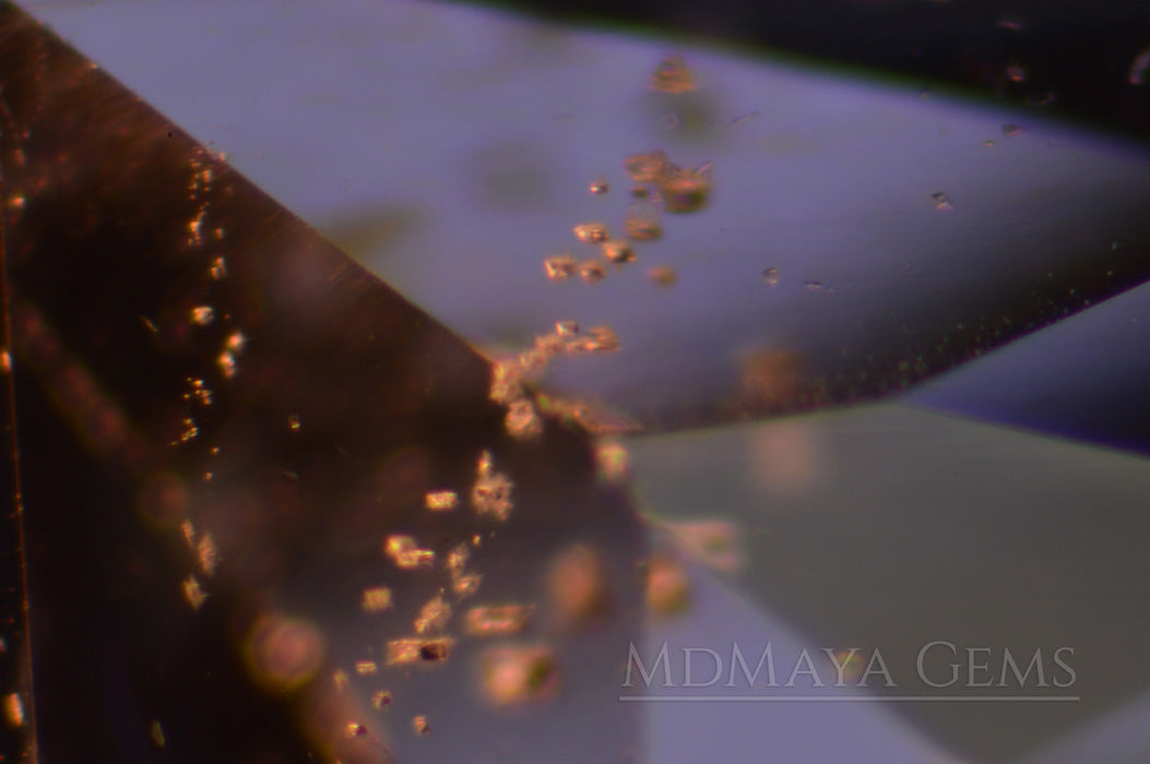 Solid Inclusions in Affordable Blue Grey Spinel Gemstone Rectangle Cut 1.95 ct.