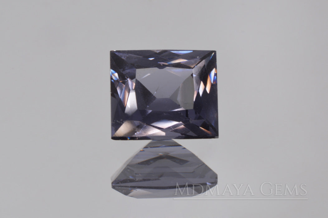 Affordable Blue Grey Spinel Gemstone Rectangle Cut 1.95 ct.