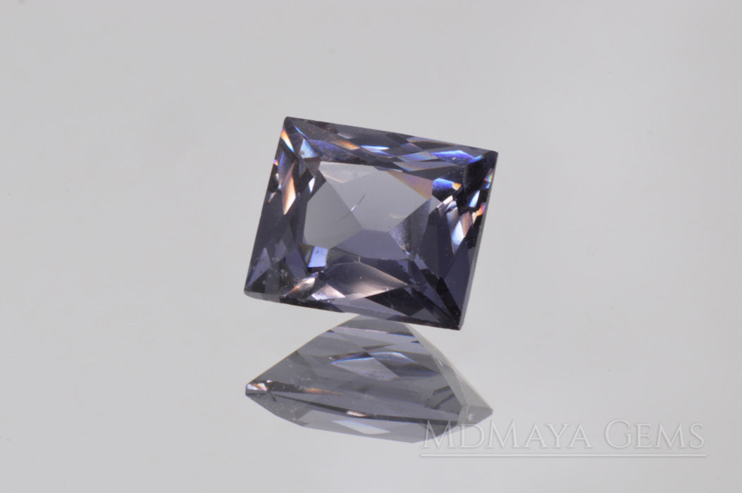 Affordable Blue Grey Spinel Gemstone Rectangle Cut 1.95 ct.