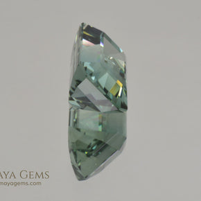 Bicolor Tourmaline, Bright Blue Green color, Emerald Cut 4.71 ct 