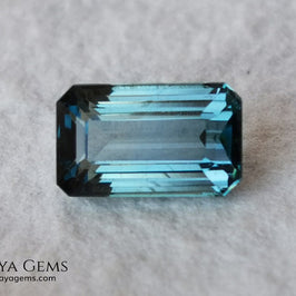 Blue Indicolite. 2.00 ct. Emerald cut. Beautiful blue tourmaline with an elegant cut. Amazing gemstone with good shine and size, it will look ideal in any piece of jewelry.