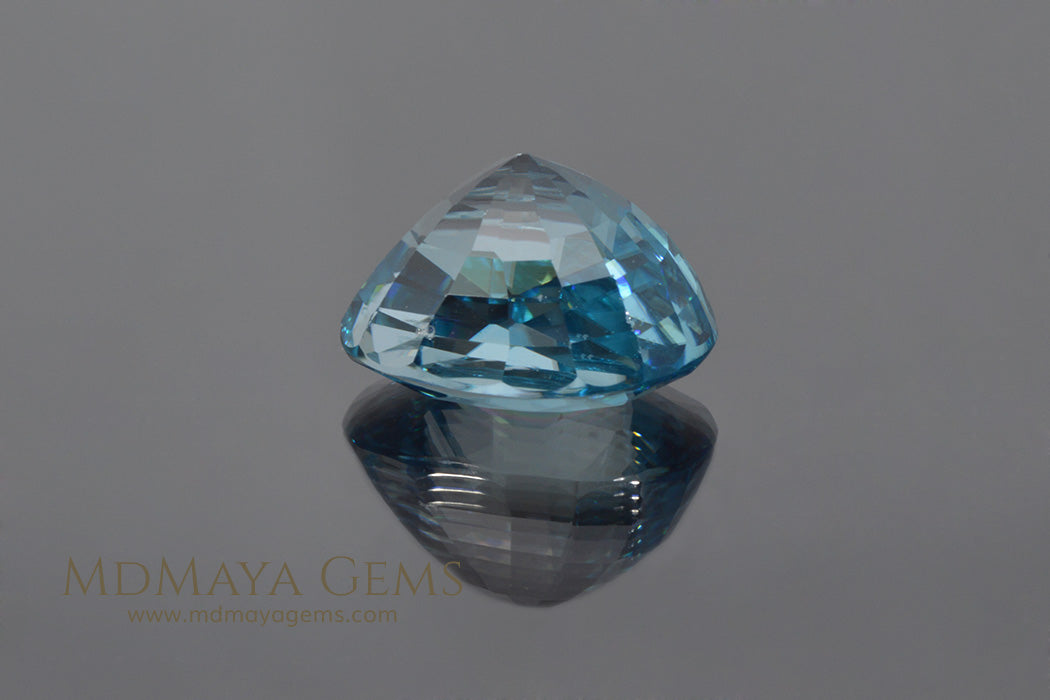Natural Cambodian Blue Zircon Oval Cut 9.50 ct
