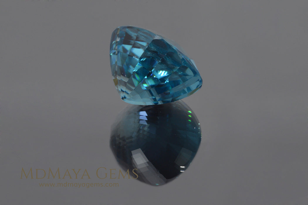 Natural Cambodian Blue Zircon Oval Cut 9.50 ct
