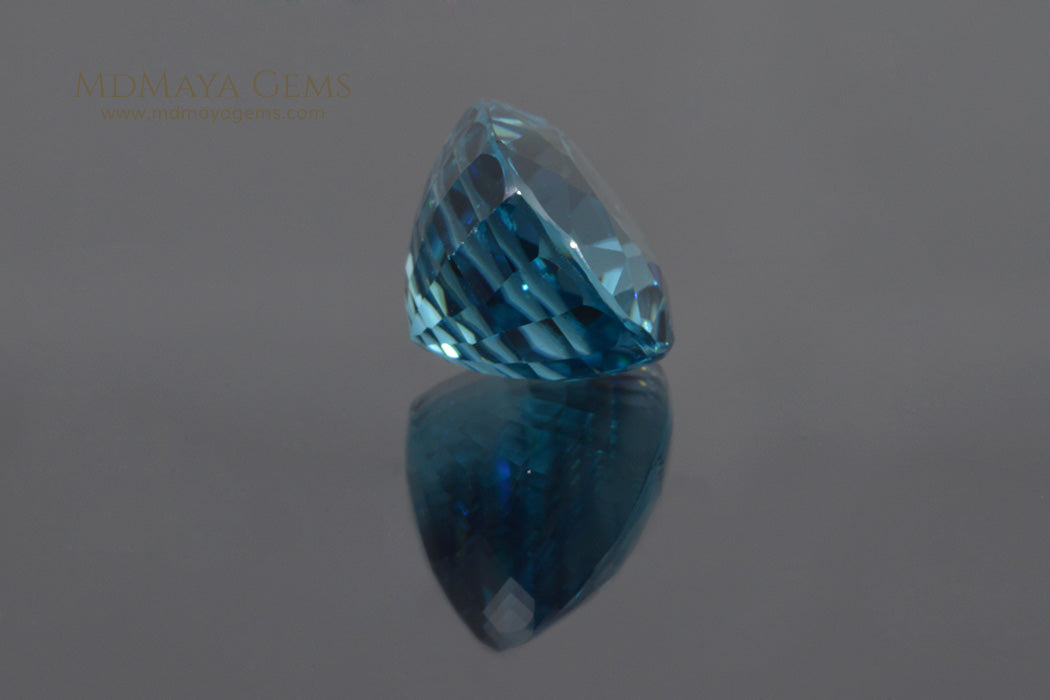 Natural Cambodian Blue Zircon Oval Cut 9.50 ct