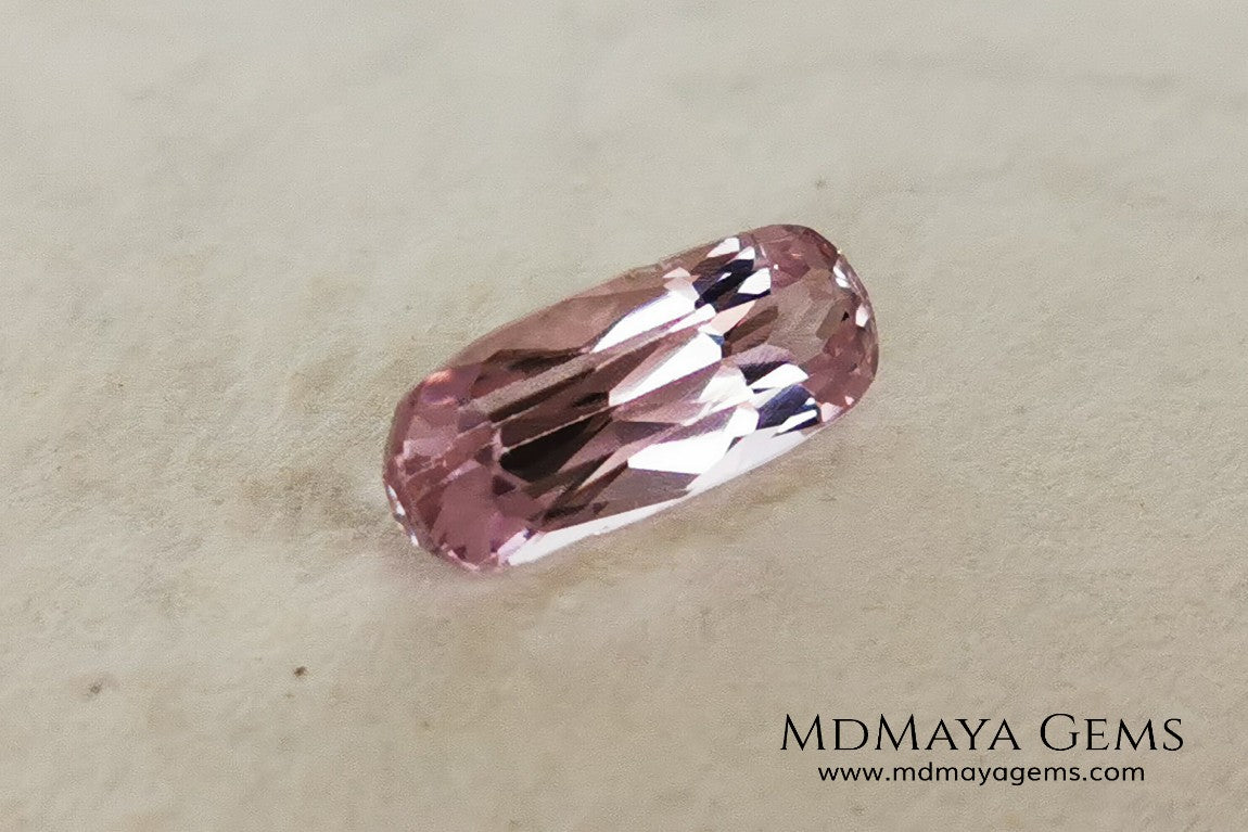 Amazing very bright pink Kunzite 4.69 ct. with an elongated cushion cut