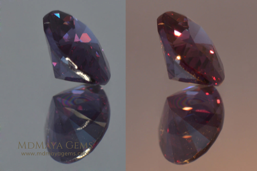 Color Change Garnet Oval Cut 1.41 ct