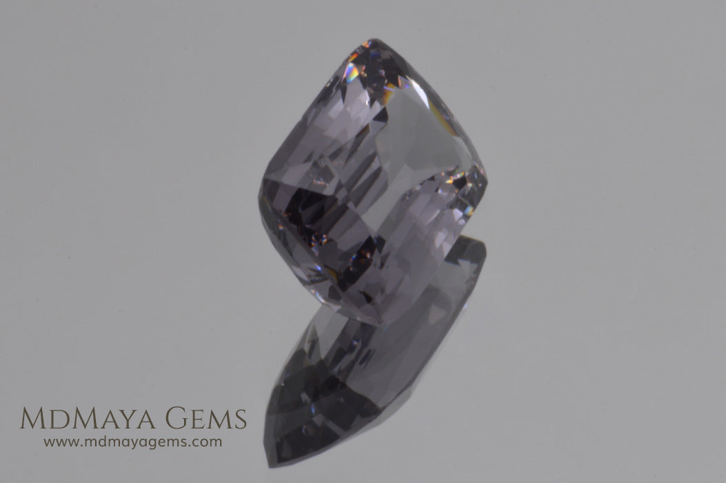 Silver Grey Mogok Spinel Gemstone Cushion Cut 4.30 ct