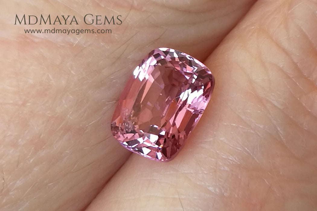 Lustrious Pink Spinel Cushion Cut 1.68 ct