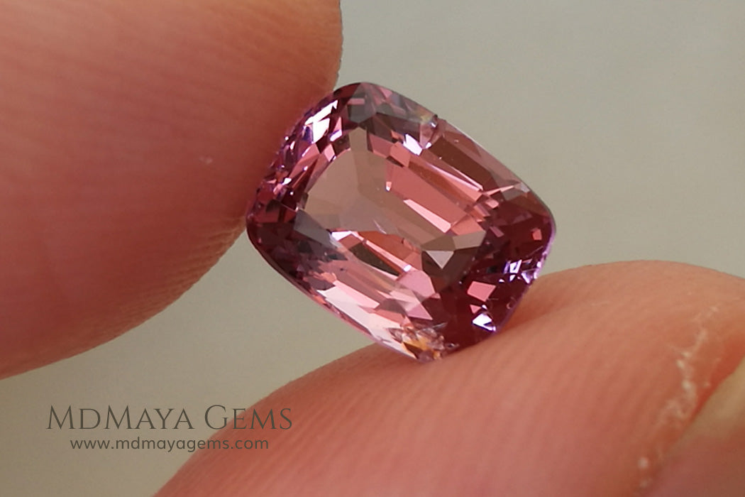 Lustrious Pink Spinel Cushion Cut 1.68 ct