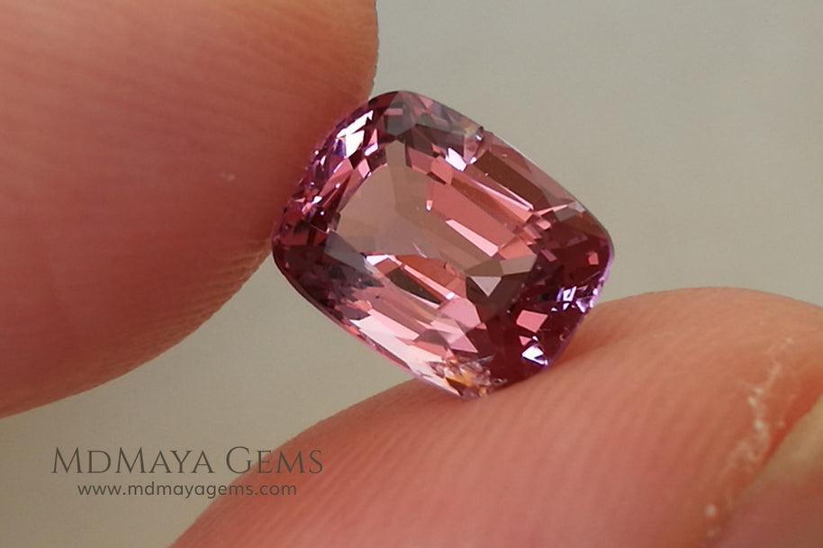 Lustrious Pink Spinel Cushion Cut 1.68 ct