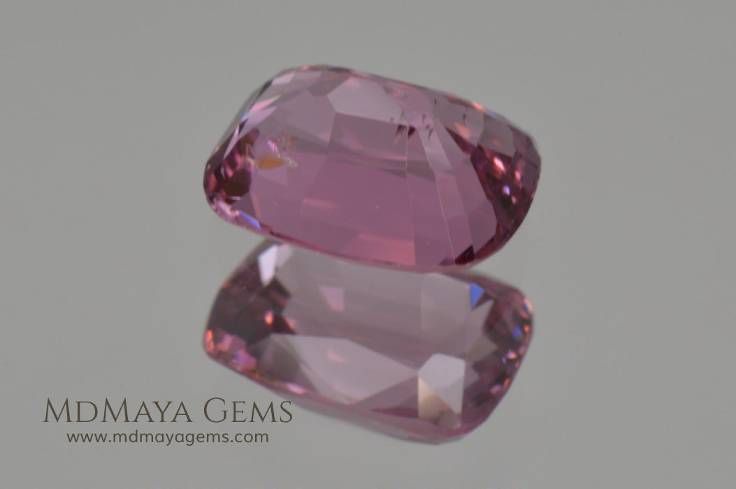 Lustrious Pink Spinel Cushion Cut 1.68 ct