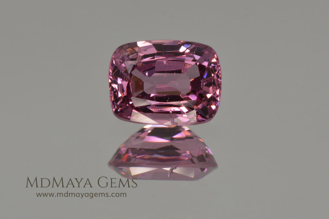 Lustrious Pink Spinel Cushion Cut 1.68 ct