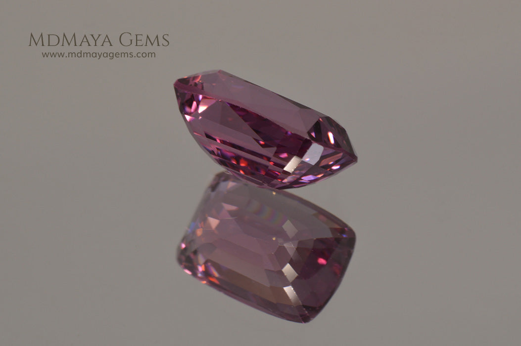 Rare Pink Raspberry Spinel from Burma Cushion Cut 2.34 ct