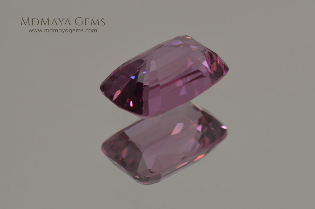 Rare Pink Raspberry Spinel from Burma Cushion Cut 2.34 ct