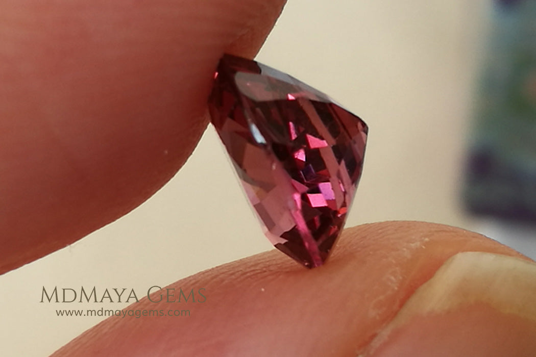 Rich Lotus Blossom Pink Spinel from Burma Oval Cut 1.70 ct