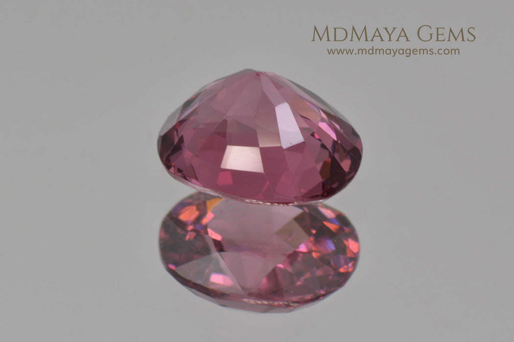 Rich Lotus Blossom Pink Spinel from Burma Oval Cut 1.70 ct