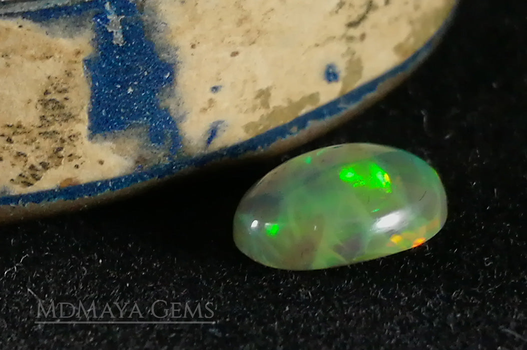 Top Brilliant honeycomb pattern Welo Ethiopian Opal. 1.09 ct