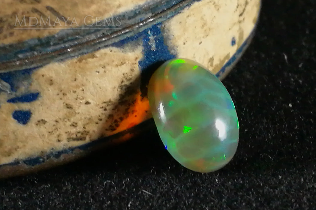 Top Brilliant honeycomb pattern Welo Ethiopian Opal. 1.09 ct