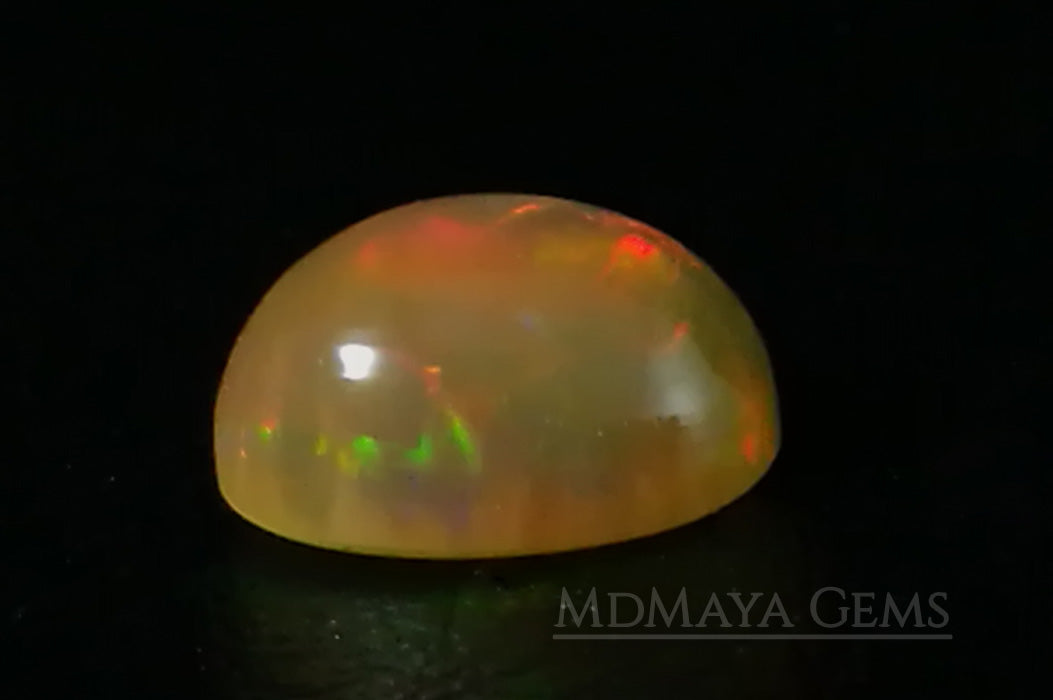 This Welo Opal 1.66  ct shows an interesting honeycomb pattern by one side