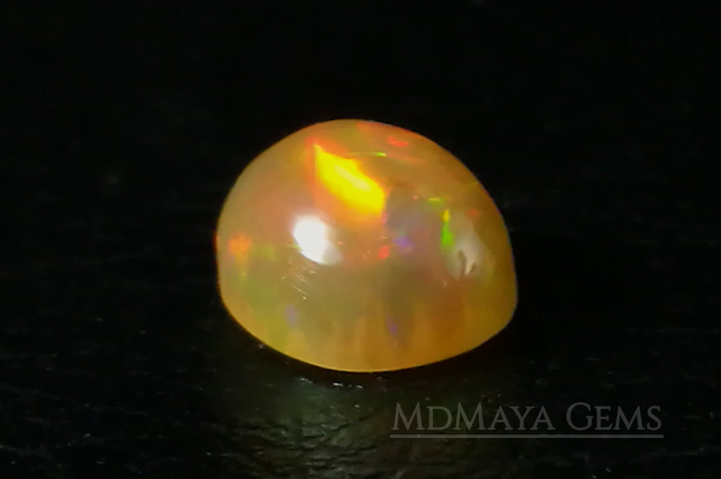 This Welo Opal 1.66  ct shows an interesting honeycomb pattern by one side