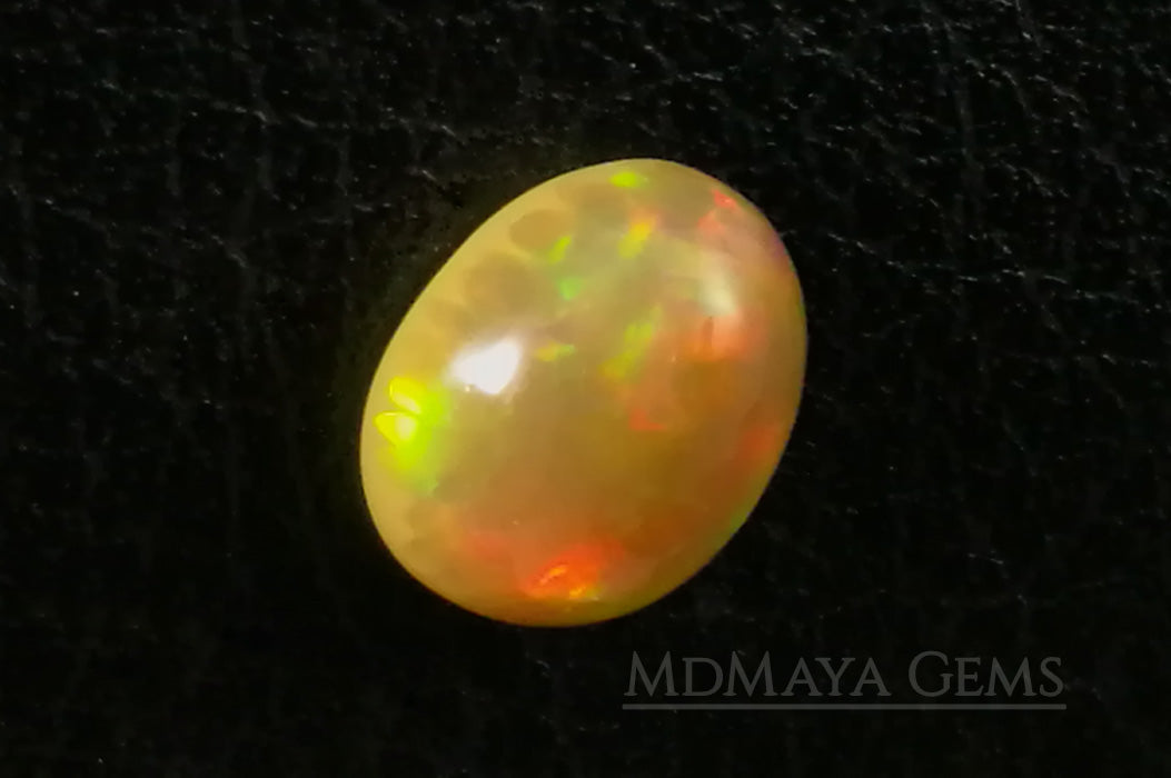 This Welo Opal 1.66  ct shows an interesting honeycomb pattern by one side