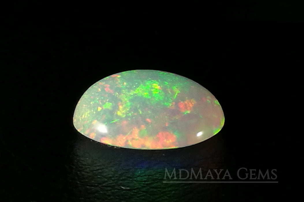 Extremely Bright Ethiopian Opal 3.80 ct with firework pattern