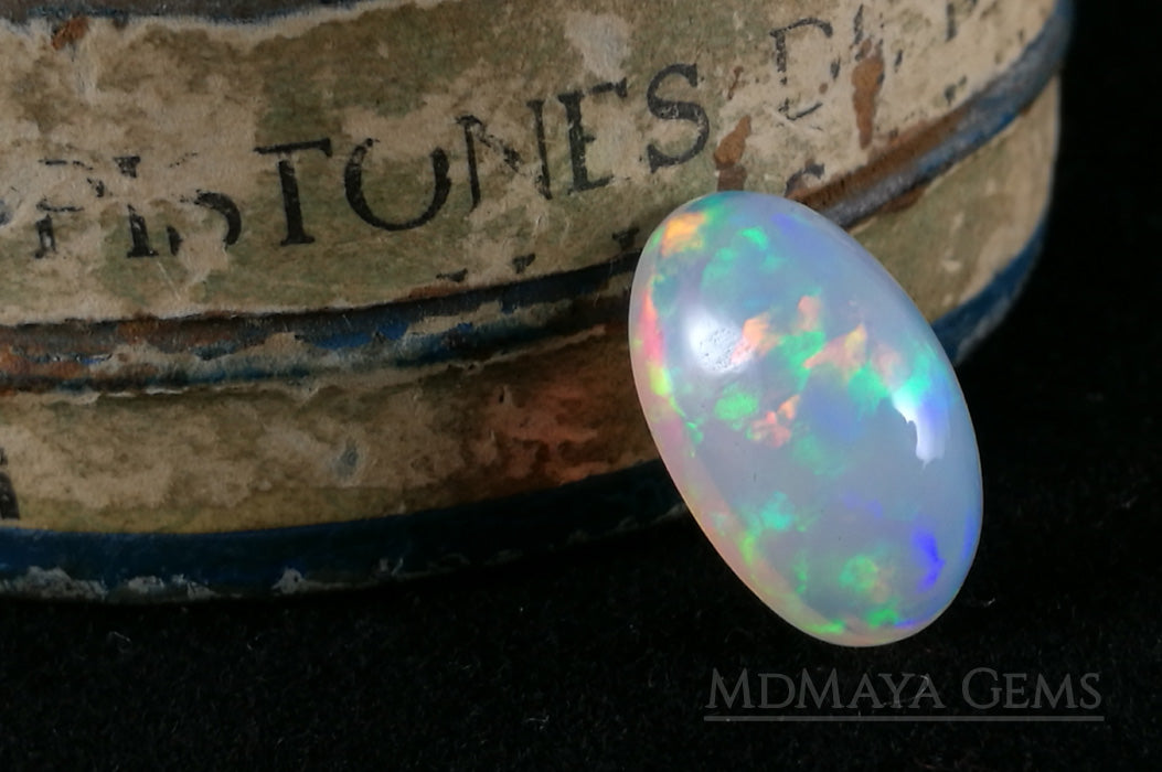 Incredible Firework Welo Opal 3.95 ct with a beautiful firework pattern