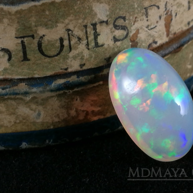 Incredible Firework Welo Opal 3.95 ct with a beautiful firework pattern